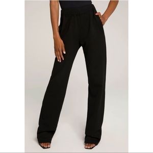 Good American Wide Leg Sweatpants in Black